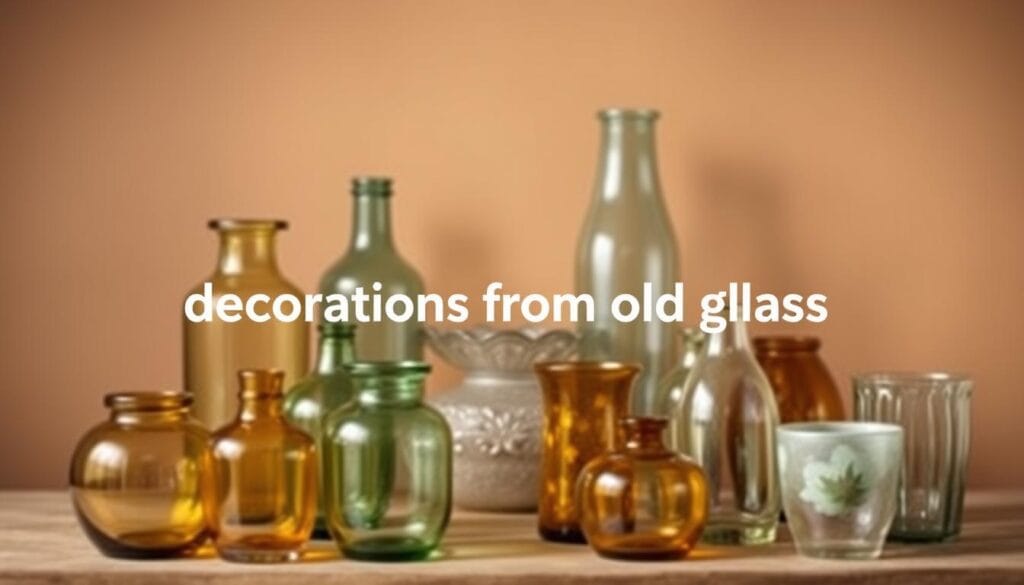 dekoracje ze starego szkła