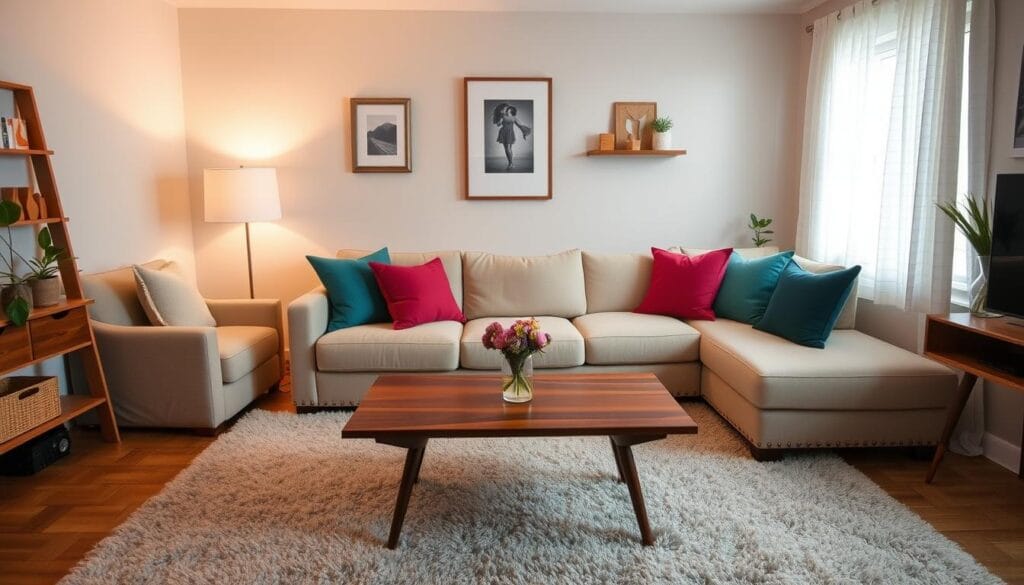 dobór kolorów w salonie