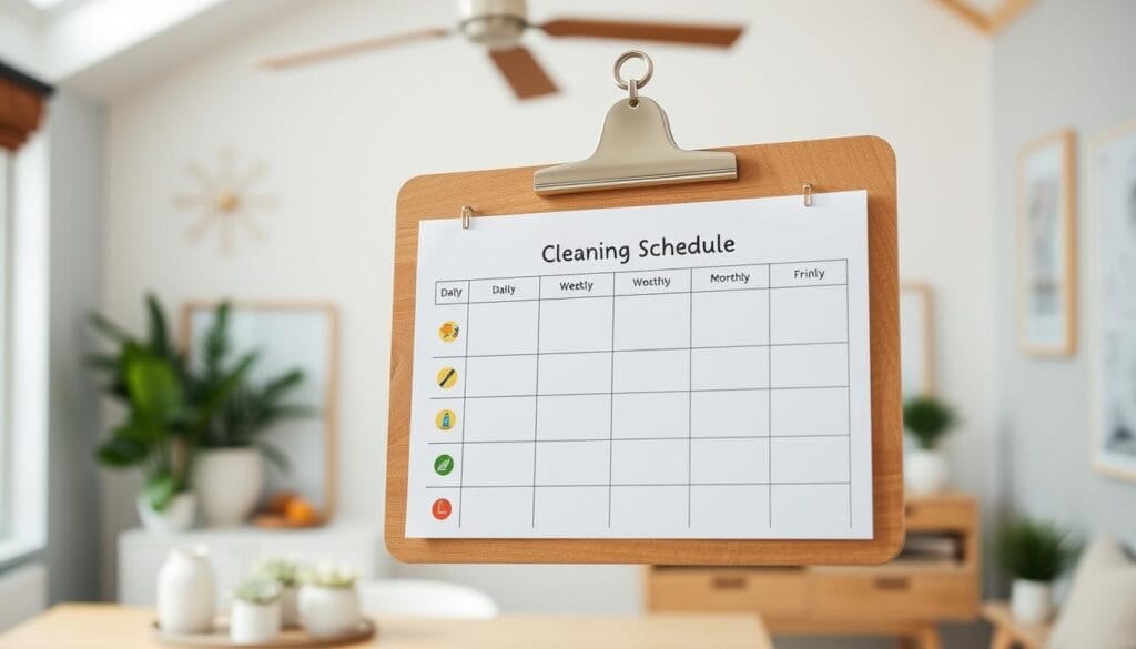 harmonogram sprzątania