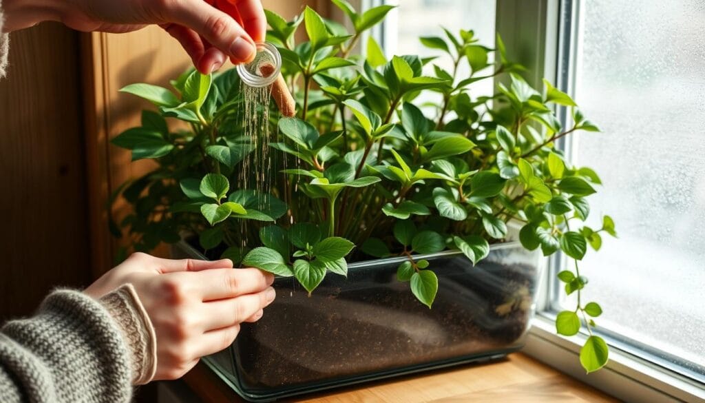 nawożenie roślin doniczkowych zimą