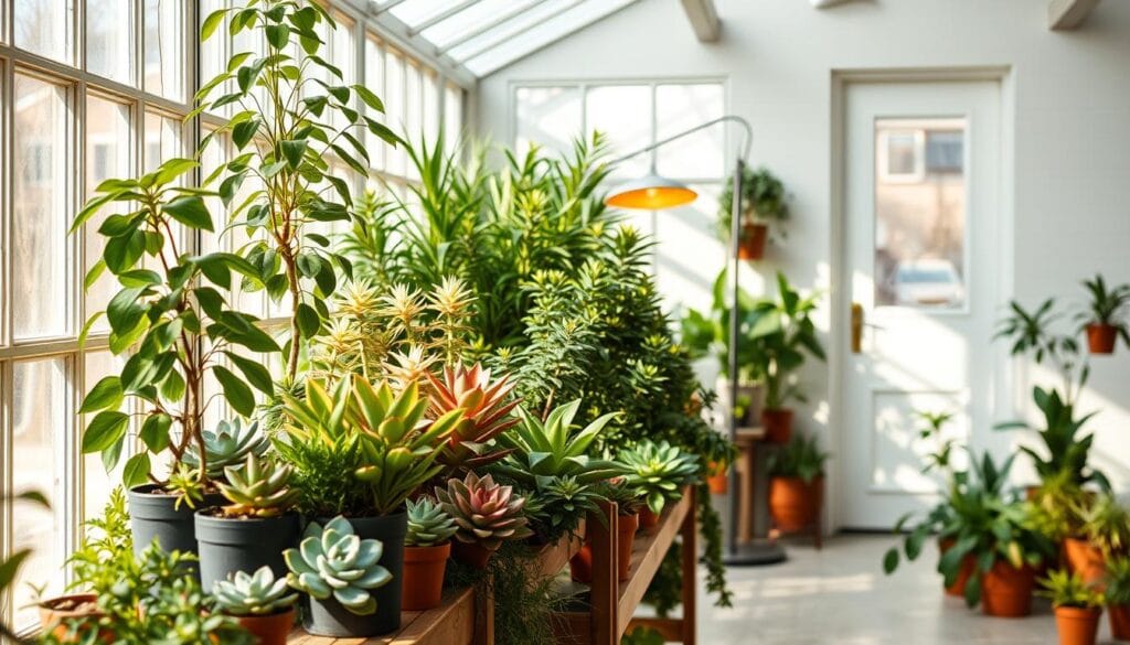 oświetlenie dla roślin doniczkowych