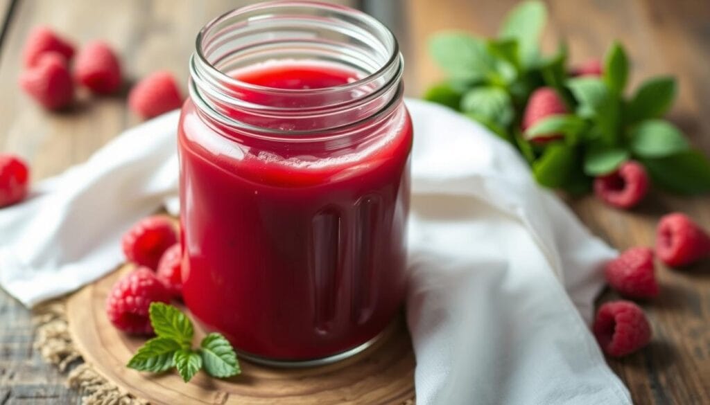 przepis na sok z malin