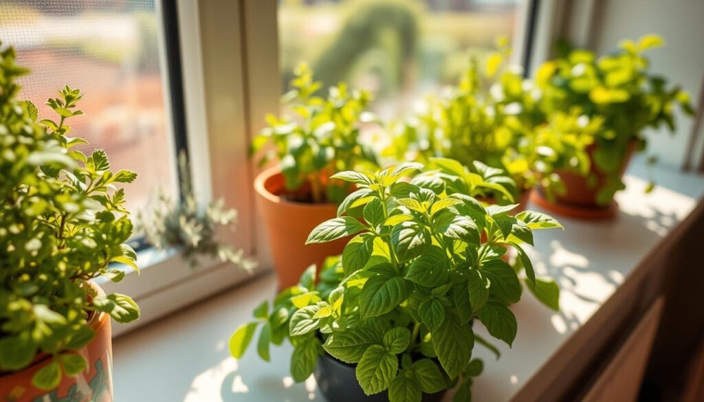 uprawa ziół na parapecie