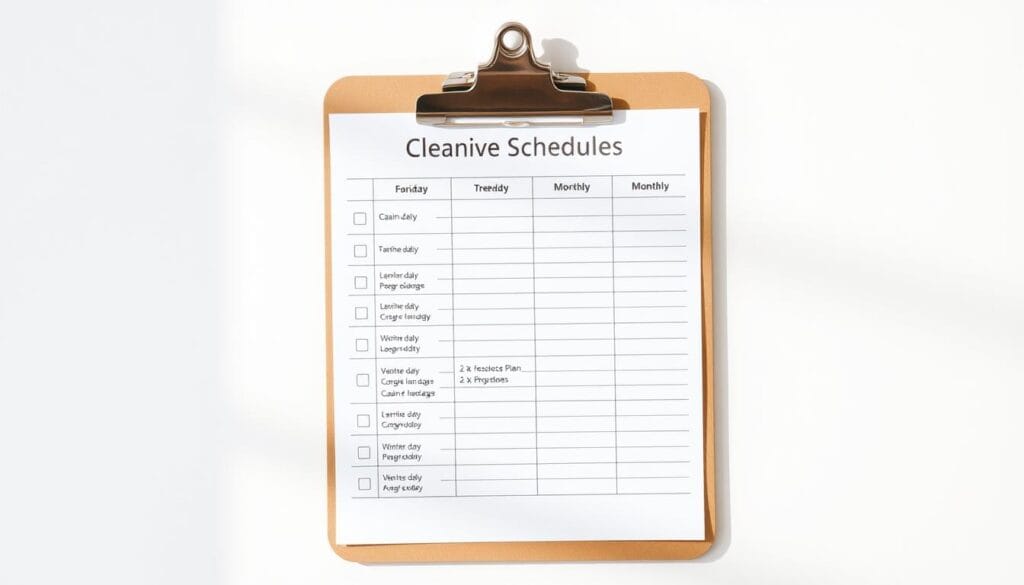 harmonogram sprzątania