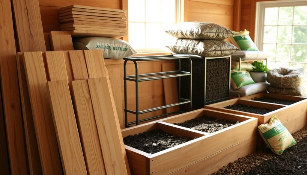 materiały do budowy grządek podwyższonych