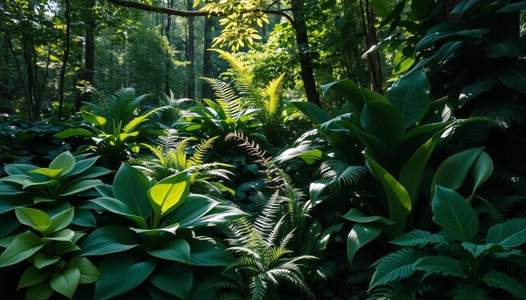 rośliny ozdobne do cienia